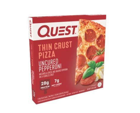 Quest Uncured Pepperoni Flourless Thin Crust Frozen Pizza 114 Oz Kroger