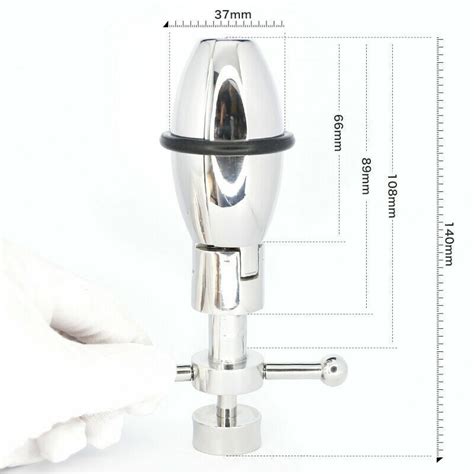 Stainless Steel Anal Expander Anal Lock Posterior Plugs Enlarge EBay