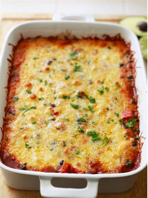 Quinoa Enchilada Bake With Black Beans And Butternut Squash Story