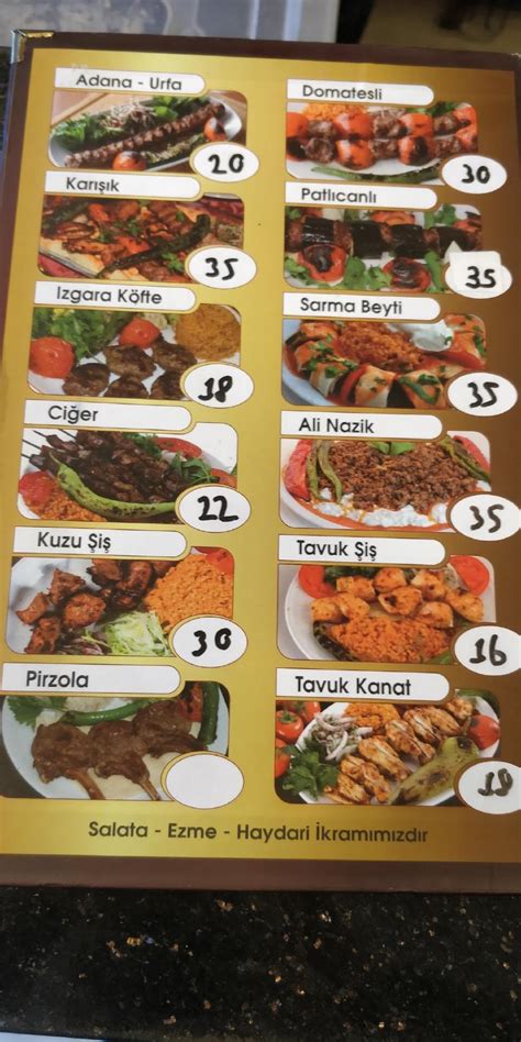 Menu At Do U Kebap Izmir