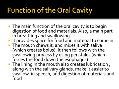 Ppt Oral Cavity Teeth Tongue And Salivary Glands Powerpoint