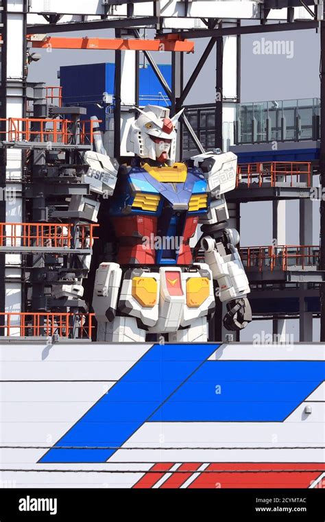 Yokohama Japan Nd Oct A Meter Tall Robot Gundam Stands At