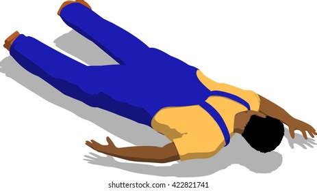 African Lying Man On Floor Over Royalty Free Licensable Stock