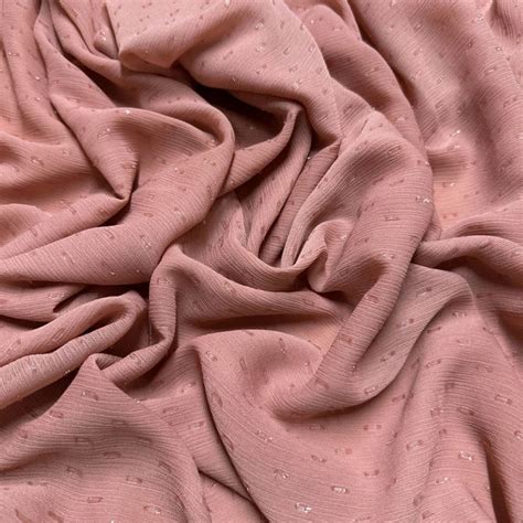 Tecido Musseline Poá Rosa Nude Luema Tecidos