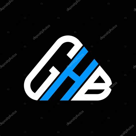 Diseño Creativo Del Logotipo De La Letra De Ghb Con Gráfico Vectorial