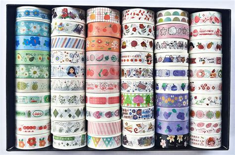 Funblast Washi Tape Set Pcs Set Cute Washi Tape Kit Designer