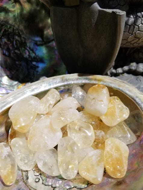 Citrine Tumbled Stone Dragons Den Crystals And Stones