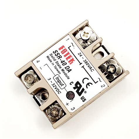 SSR-40DA FOTEK โซลิดสเตตรีเลย์ Solid State Relay 40DA DC TO AC | Lazada ...