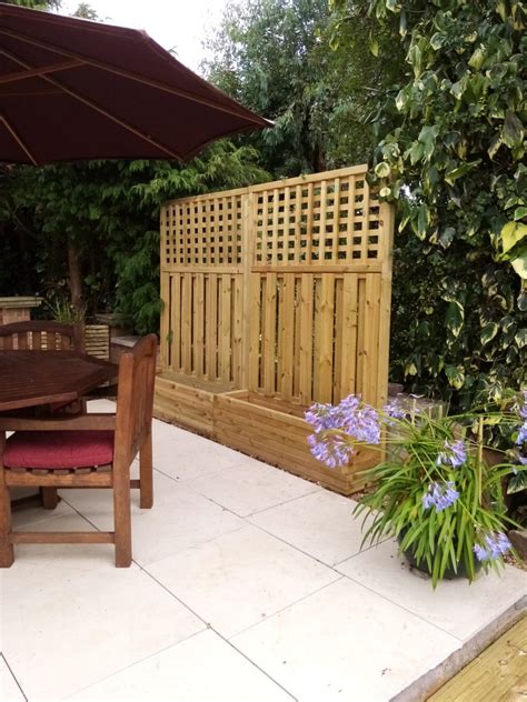 The Tetbury Trellis Planter Panel Privacy Screen Garden Trough Etsy