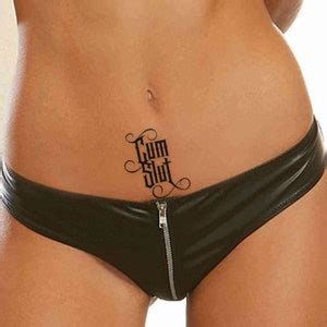 X Kinky Adult Temporary Tattoos Tramp Stamps DDLG BDSM Sexy Tattoo Sex Positive