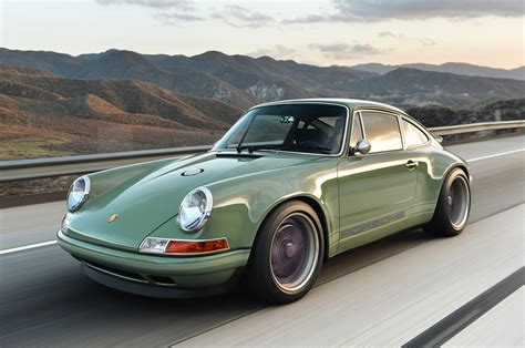 Photo Gallery Porsche 911 Reimagined By Singer In Green And Purple