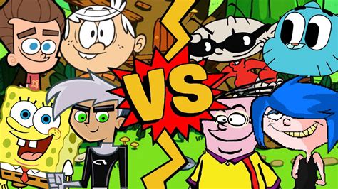 M U G E N Battles SpongeBob Lincoln Jimmy Neutron Danny Phantom Vs