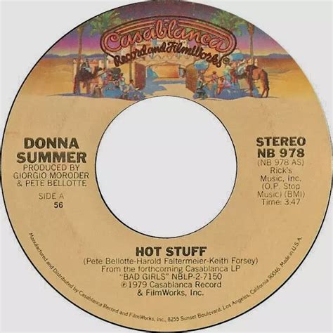 DONNA SUMMER HOT Stuff Vinile Casablanca NUOVO NB EX Jukebox Classico EUR