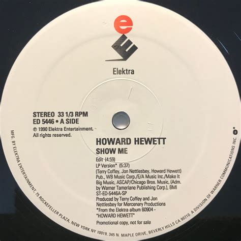 Howard Hewett Show Me 1990 Vinyl Discogs