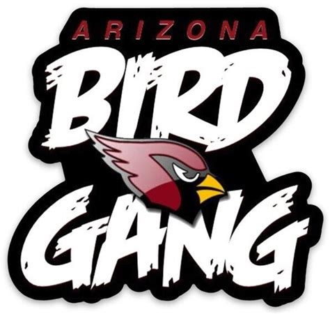 Arizona Cardinals Bird Gang W Cardinal Type Logo Die Cut Magnet Ebay