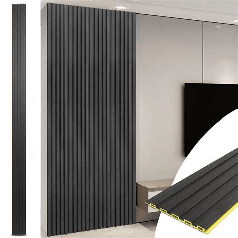 Art D Wpc Slat Wall Panels Pack X Inch D Wall Accents For