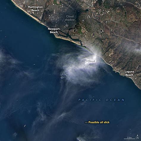 Satellites View Southern California Oil Spill