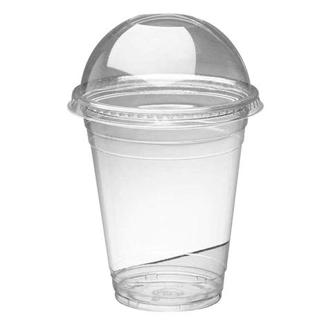 Buy Delipak X Smoothie Cups Domed Lids Plastic Cups Oz Oz Oz