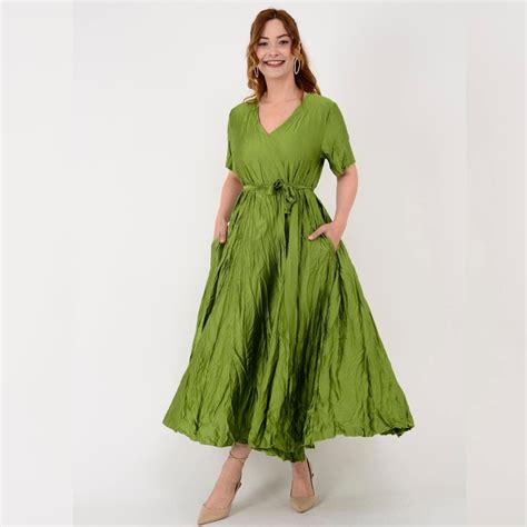 SATIN SUMMER DRESS, Women's Satin Dresses, Dress With Belt, Trendy