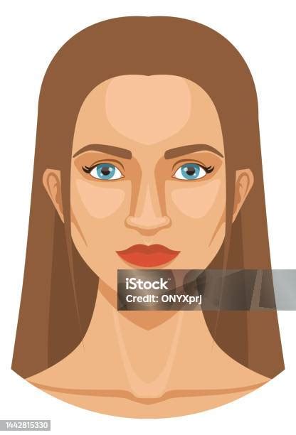 Female Head Icon Woman Symbol Human Face Stock Illustration Download Image Now Adult Adults