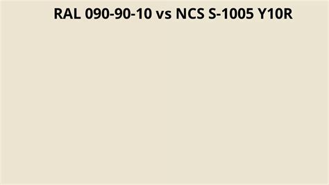 Ral 090 90 10 Vs Ncs S 1005 Y10r Ral Colour Chart Uk