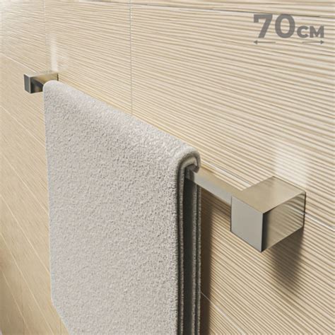 Porta Toalha De Banheiro 70cm Aço Inox 304 c t70 Leroy Merlin