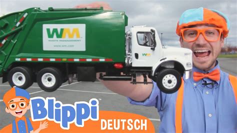 Blippi Recycelt Mit M Llwagen Blippi Deutsch Abenteuer Und Videos