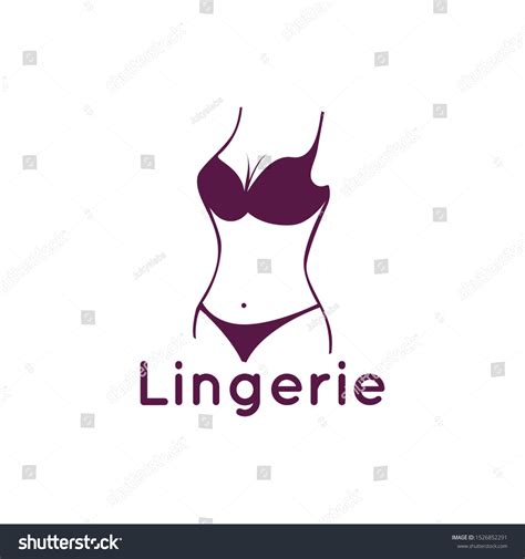 Lingerie Lady Bra Logo Vector Illustration Stock Vector Royalty Free