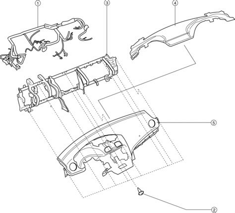 Mazda Service Manual Dashboard Disassembly Assembly Body Interior