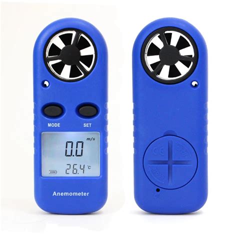 Mini Digital Anemometer Beaufort Scale IP67 Thermometer Handheld