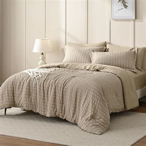 Amazon Jellymoni Seersucker Comforter Set Queen Size Pieces