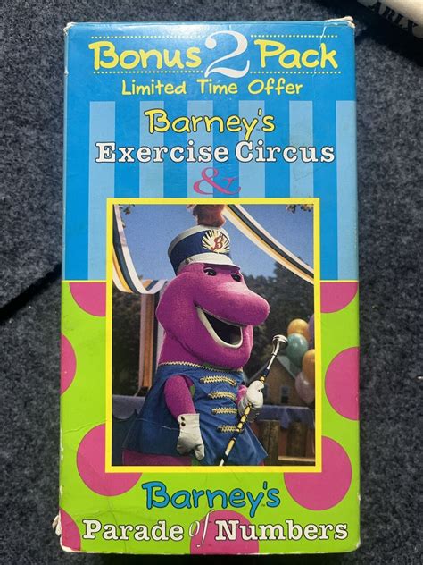 Barneys Exercise Circusparade Of Numbers Vhs 1996 2 Tape Set For Sale Online Ebay