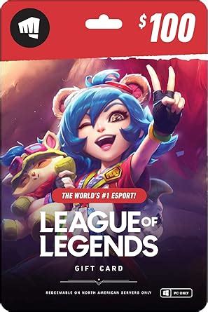 Amazon.com: League of Legends $100 Gift Card - NA Server Only [Online ...