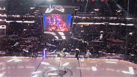 Columbus Blue Jackets Vs Los Angeles Kings Intro Cannon And National