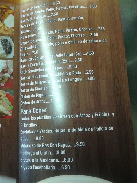 Menu at Pupusas Y Mas restaurant, Covina