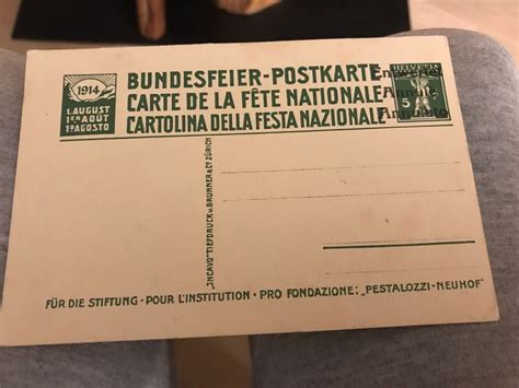 Bundesfeier Postkarte 1914 Kaufen Auf Ricardo