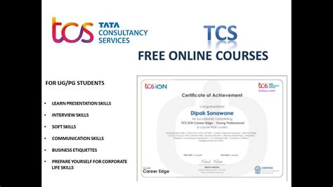 TCS Free Course TCS ION Free Certificate Courses TCS Free