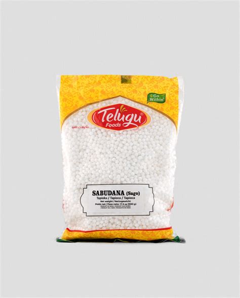 Telugu Foods Sabudana Tapioca Perlen Sago Medium Spicelands De