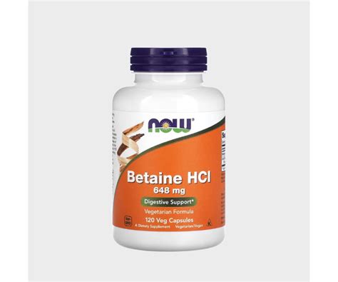 Chlorhydrate De B Ta Ne Hcl Mg Veg Capsules Now Foods Maroc