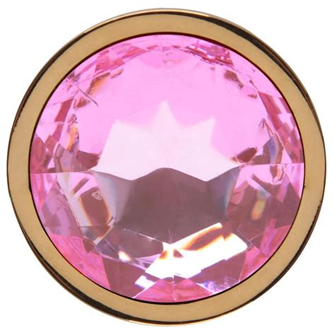 Plug Anal P Aço Dourado Pedra Vipmix Gall