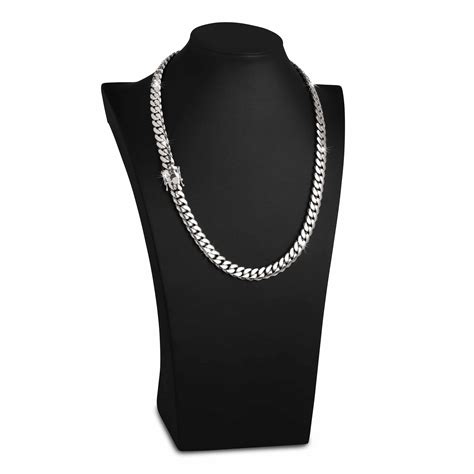 Premium Handmade In Miami Cuban Link Chain 10mm Silver Cuban Link Chain