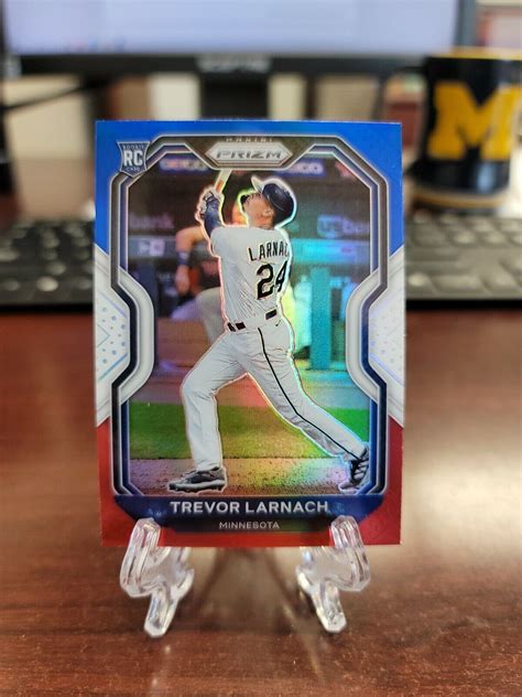 Trevor Larnach Panini Prizm Prizms Red White And Blue