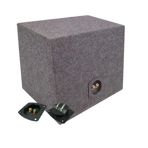 Car Audio Single 12 Sealed Subwoofer Rear Angle Sub Box Enclosure 3 4 Mdf Wood 112prf