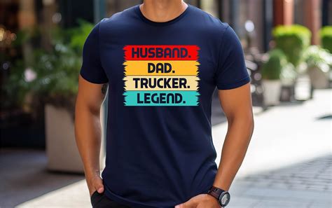 Husband Dad Trucker Legend Tshirt Truck Driver Shirt Fathers Day