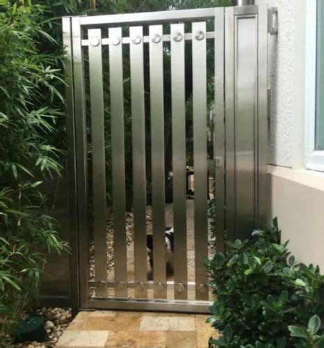 Swing Silver Stainless Steel Entrance Gate For Residential At Rs 800