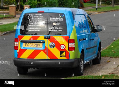 British gas van Stock Photo - Alamy