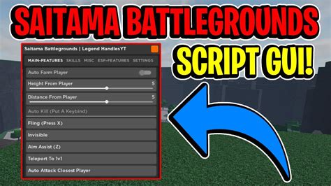 Saitama Battlegrounds Script Gui Hack Autofarm Invisible Godmode