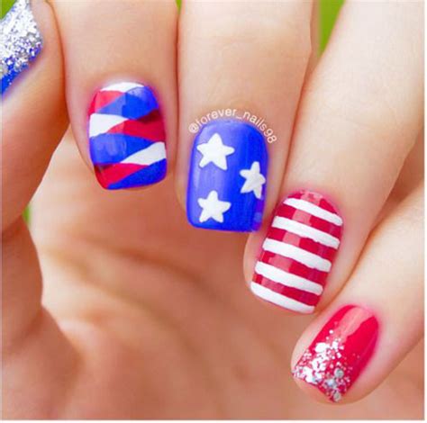 15 American Flag Nail Art Designs Ideas 2018 4th Of July Nails