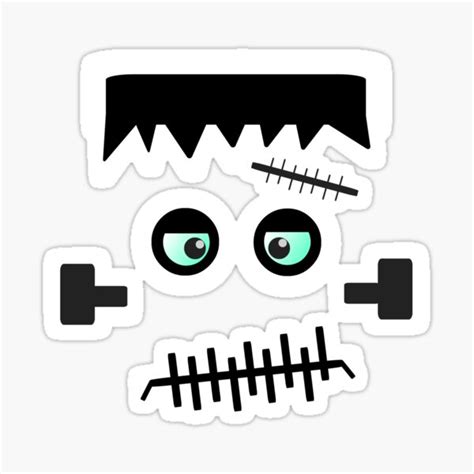 Frankenstein Silly Face Monster Sticker For Sale By Ratmad