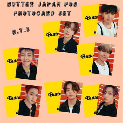 Bts Butter Japan Pob Photocard Set Unofficial Shopee Singapore